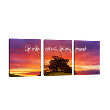 Load image into Gallery viewer, Rovanal Motivational Posters Inspirational Wall Art, Life Without End Life Only Forward, 3 Pieces Motivation Success Entrepreneur Poster Framed Positive Quotes Wall Decor Office Wall Picture Gift for Home Office Workplace