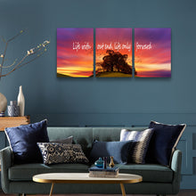 Load image into Gallery viewer, Rovanal Motivational Posters Inspirational Wall Art, Life Without End Life Only Forward, 3 Pieces Motivation Success Entrepreneur Poster Framed Positive Quotes Wall Decor Office Wall Picture Gift for Home Office Workplace