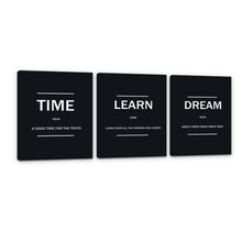 Load image into Gallery viewer, Rovanal Inspirational Canvas Painting Wall Art, 3 Pieces Motivation Wall Decor Success Entrepreneur Poster Framed Positive Quotes Wall Picture Gift for Home Office Workplace Businness
