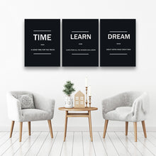 Load image into Gallery viewer, Rovanal Inspirational Canvas Painting Wall Art, 3 Pieces Motivation Wall Decor Success Entrepreneur Poster Framed Positive Quotes Wall Picture Gift for Home Office Workplace Businness
