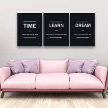 Load image into Gallery viewer, Rovanal Inspirational Canvas Painting Wall Art, 3 Pieces Motivation Wall Decor Success Entrepreneur Poster Framed Positive Quotes Wall Picture Gift for Home Office Workplace Businness
