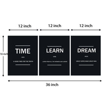 Load image into Gallery viewer, Rovanal Inspirational Canvas Painting Wall Art, 3 Pieces Motivation Wall Decor Success Entrepreneur Poster Framed Positive Quotes Wall Picture Gift for Home Office Workplace Businness
