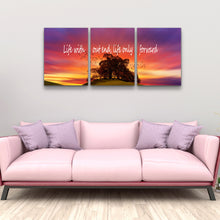 Load image into Gallery viewer, Rovanal Motivational Posters Inspirational Wall Art, Life Without End Life Only Forward, 3 Pieces Motivation Success Entrepreneur Poster Framed Positive Quotes Wall Decor Office Wall Picture Gift for Home Office Workplace
